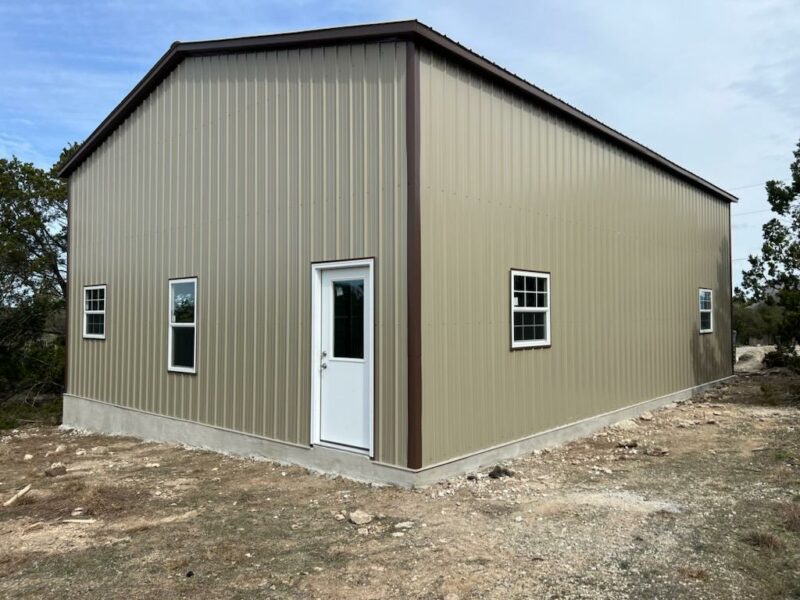 30×40 Tubular Metal Building in Fischer, Texas 78623