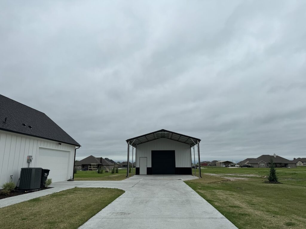 24x65 Metal Building in Caddo Mills, Texas.