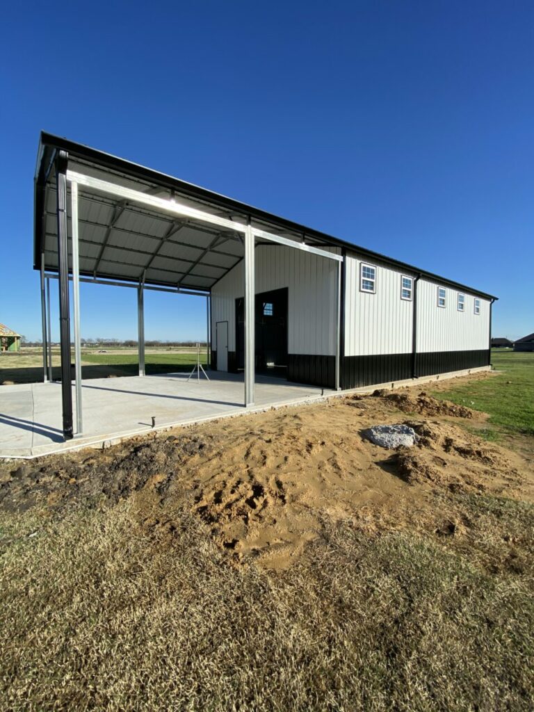 24x65 Metal Building in Caddo Mills, Texas.