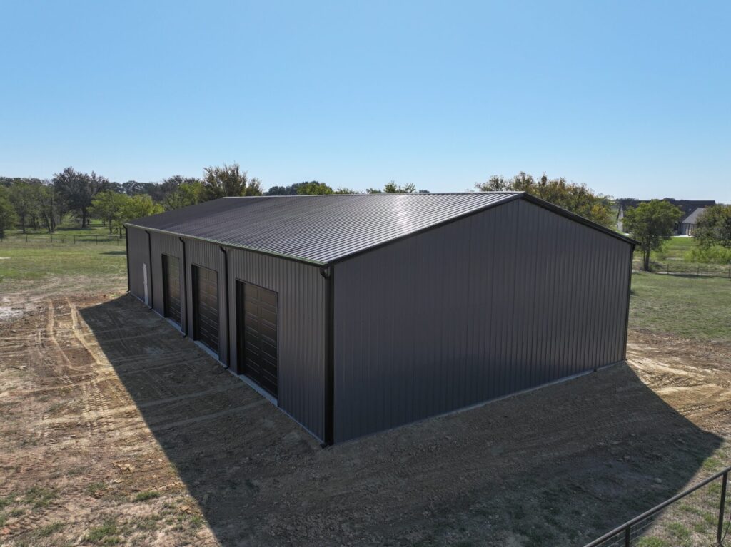 40x80 Metal Building in Weatherford, Texas.