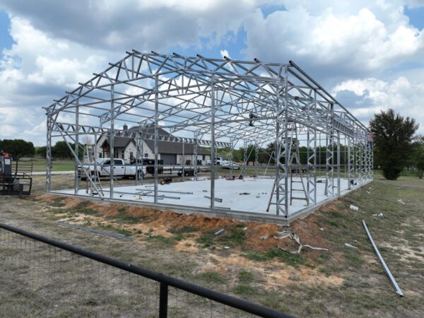 40x80 Metal Building in Weatherford, Texas.