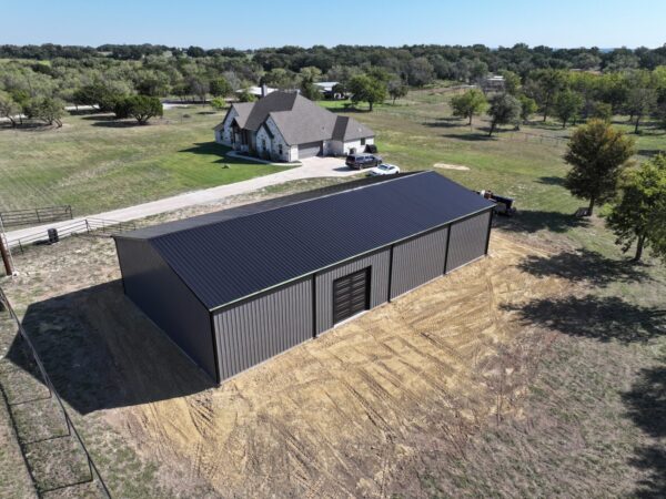 40x80 Metal Building in Weatherford, Texas.