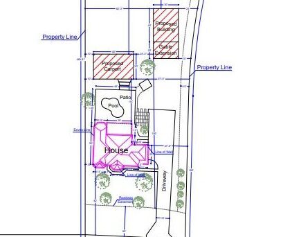 Site Plan for Metal Building