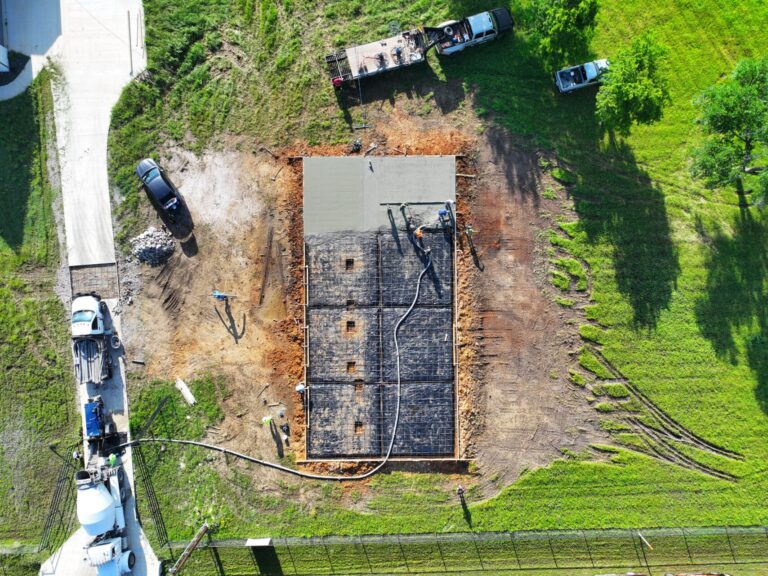 40x80 Metal Building with Concrete in Weatherford, Texas.