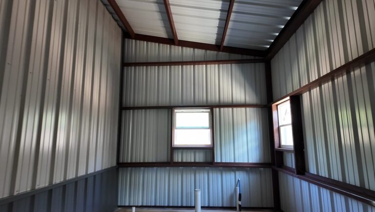 38x60 Metal Workshop with Enclosed Porch