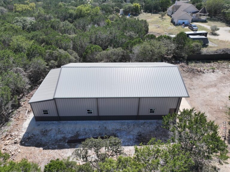 38x60 Metal Workshop with Enclosed Porch