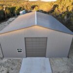 40x60 WideSpan with Concrete for Truck Garage/Workshop in Marble Falls, TX.