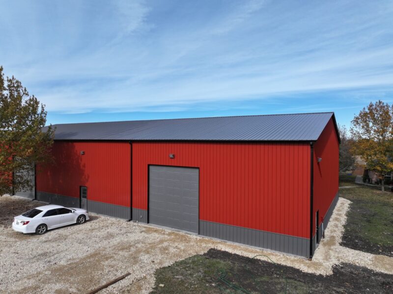 60×120 Custom Widespan Steel Building in Bells, Texas 75414