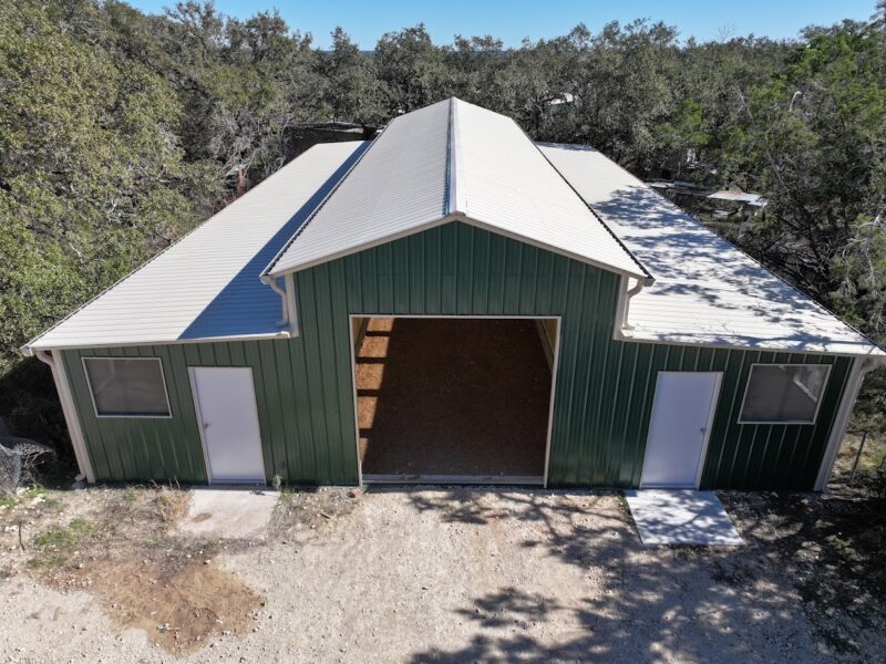 40×70 Tubular Metal AG Barn in Austin, Texas 73344