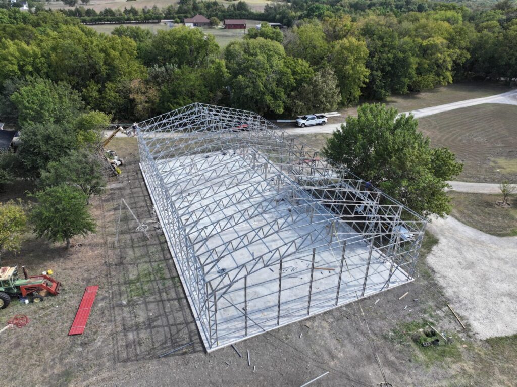 60x120 Custom Wolfspan Steel Building in Bells, Texas