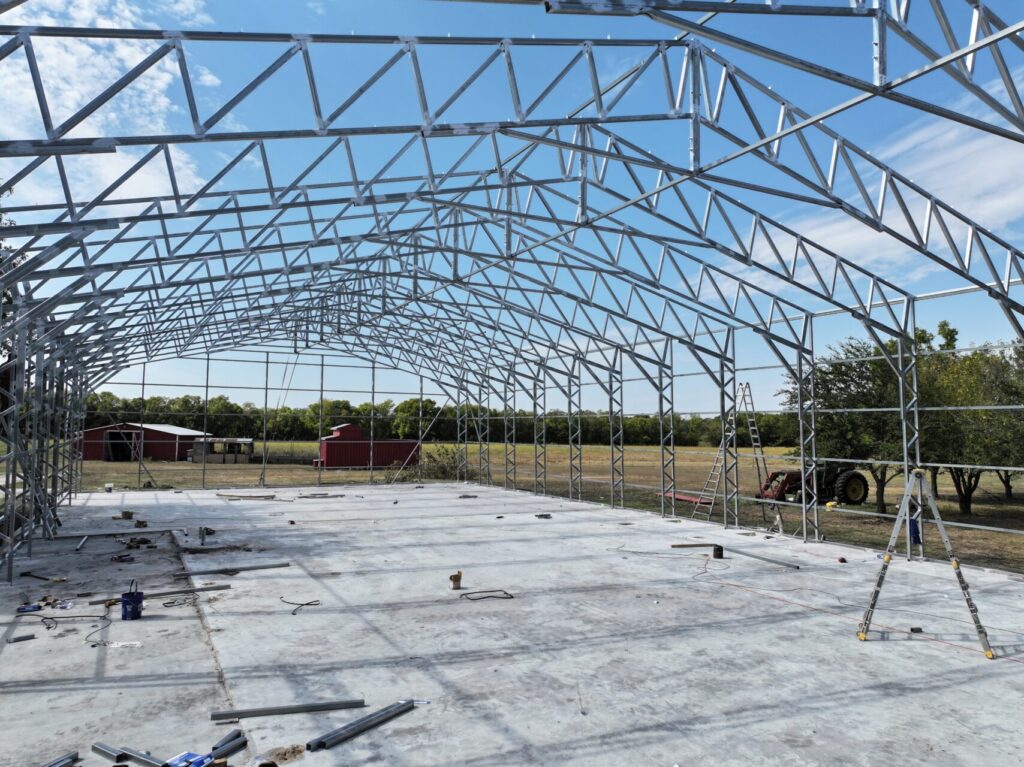 60x120 Custom Wolfspan Steel Building in Bells, Texas
