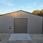 40x60 WideSpan with Concrete for Truck Garage/Workshop in Marble Falls, TX.