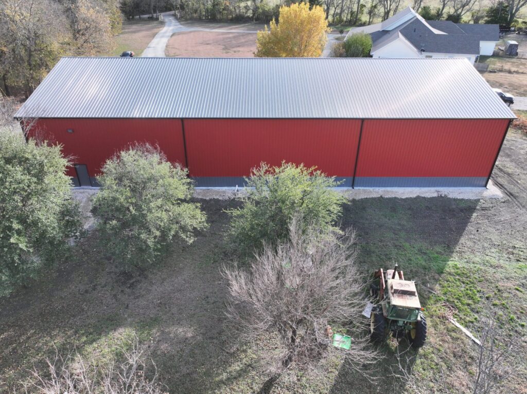 60x120 Custom Wolfspan Steel Building in Bells, Texas