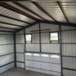 30x40 Custom Metal Building with Steel Balcony, Mezzanine and a Wraparound Porch.