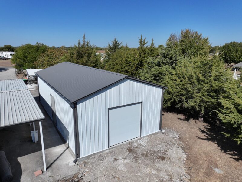 20×40 Metal Garage Building in Justin, Texas 76247