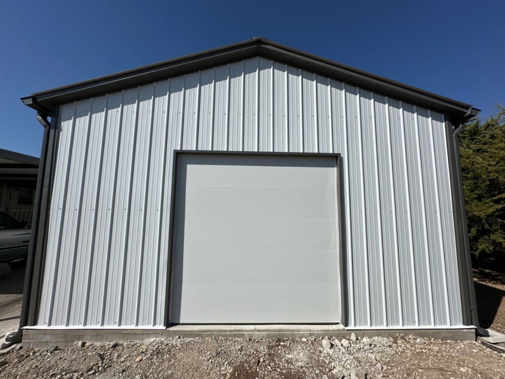 20x40 Metal Garage in Justin, Texas.