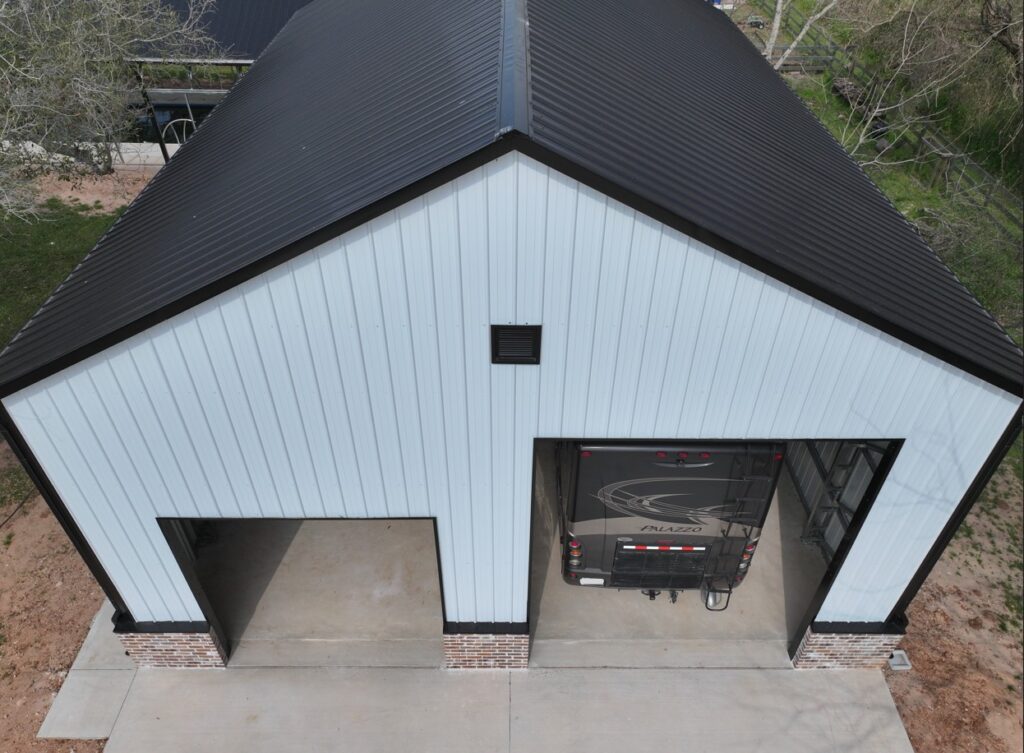 32x45 Metal Garage and Storage Building in Houston, TX.