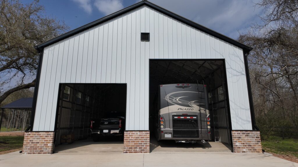 32x45 Metal Garage and Storage Building in Houston, TX.
