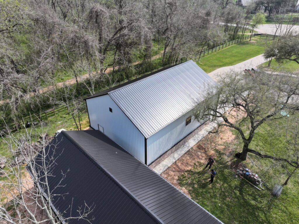32x45 Metal Garage and Storage Building in Houston, TX.