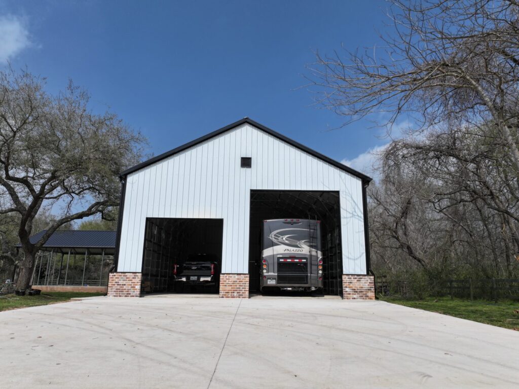 32x45 Metal Garage and Storage Building in Houston, TX.