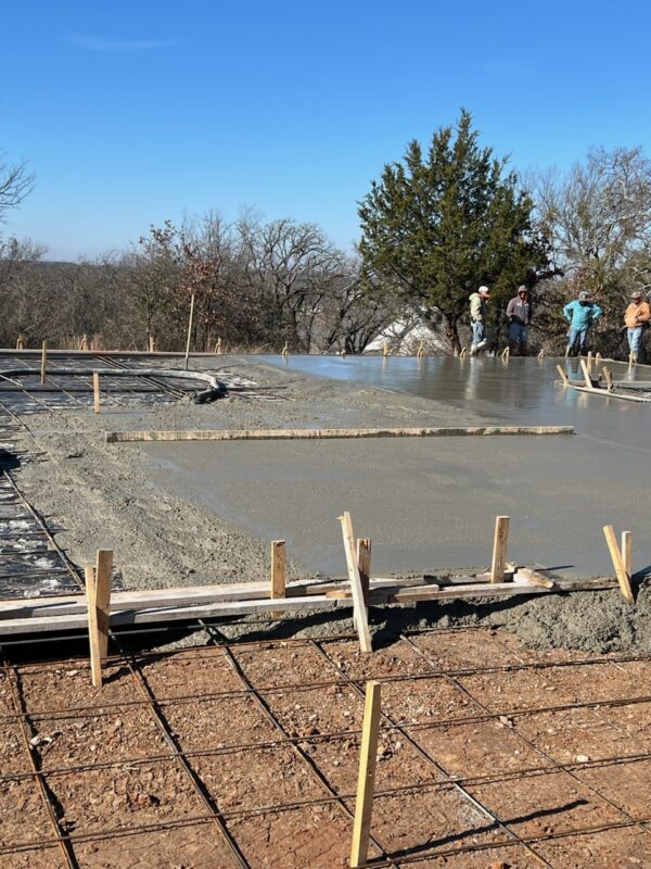 40x50 Weld Up Metal Garage in Weatherford, TX.