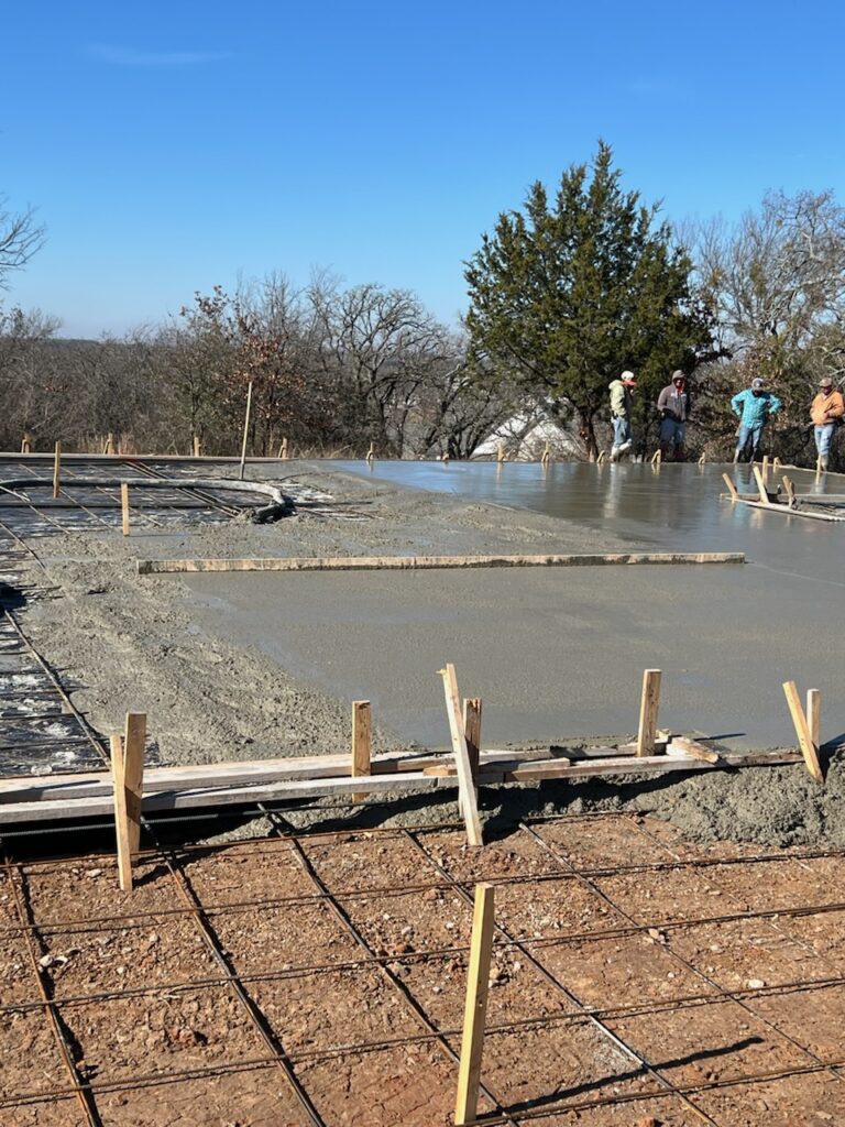 40x50 Weld Up Metal Garage in Weatherford, TX.