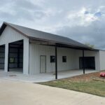 40x50 Weld Up Metal Garage in Weatherford, TX.