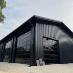 30x60 All Black Metal Storage in Boerne, TX.