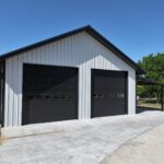 40x50 Weld Up Metal Garage in Weatherford, TX.