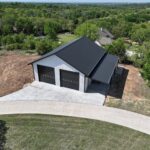 40x50 Weld Up Metal Garage in Weatherford, TX.