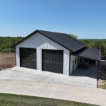 40x50 Weld Up Metal Garage in Weatherford, TX.