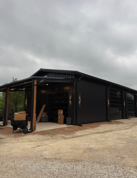 30×60 All Black Metal Storage in Boerne, Texas 76247