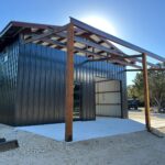 30x60 All Black Metal Storage in Boerne, TX.