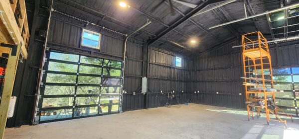 30x60 All Black Metal Storage in Boerne, TX.