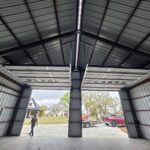 40x50 Weld Up Metal Garage in Weatherford, TX.