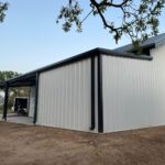 40x50 Weld Up Metal Garage in Weatherford, TX.