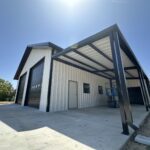 40x50 Weld Up Metal Garage in Weatherford, TX.