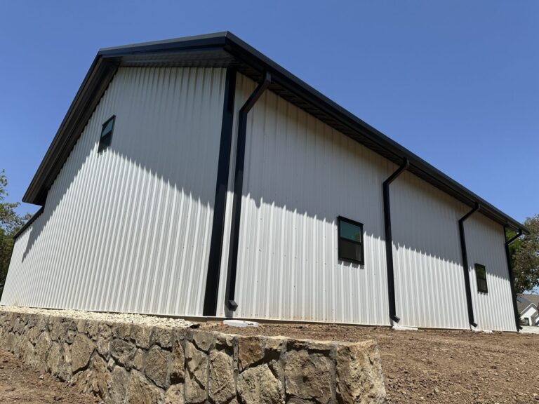 40x50 Weld Up Metal Garage in Weatherford, TX.