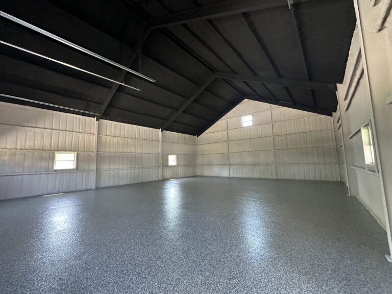 40x50 Weld Up Metal Garage in Weatherford, TX.