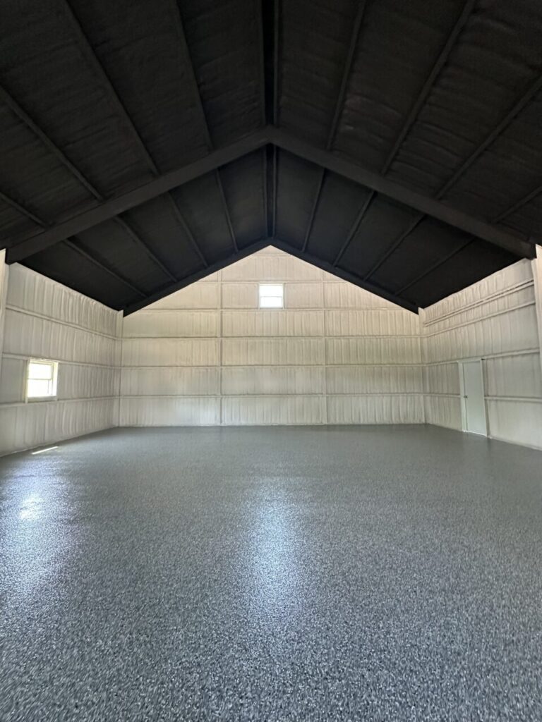 40x50 Weld Up Metal Garage in Weatherford, TX.