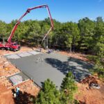 40x60 Custom Black Steel Building in Avinger, TX.