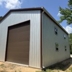 30x40 Galvalume Metal Workshop in Carthage, TX.