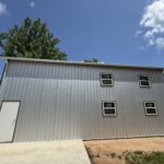 30x40 Galvalume Metal Workshop in Carthage, TX.