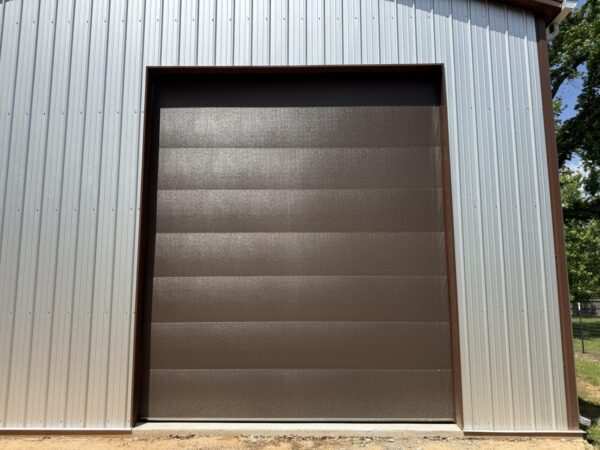 30x40 Galvalume Metal Workshop in Carthage, TX.
