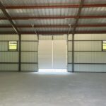 40x75 Metal Workshop with Custom Porch in Medina, TX.
