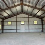 40x75 Metal Workshop with Custom Porch in Medina, TX.