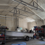 30x40 Metal Storage with Side Lean-to in Buchanan Dam, TX.