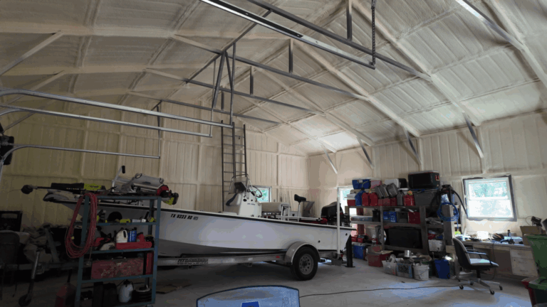 30x40 Metal Storage with Side Lean-to in Buchanan Dam, TX.