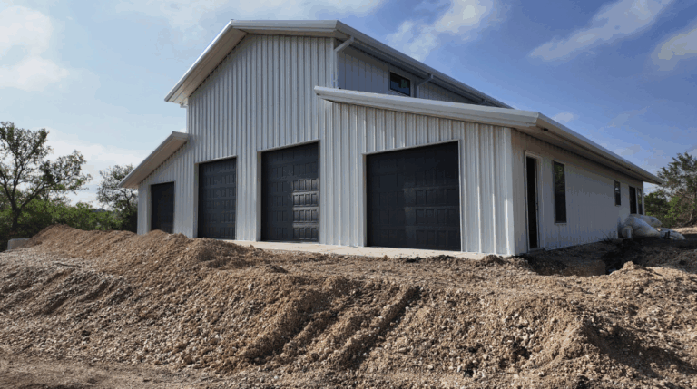 60x55 Texas Modern Barn Building in Seguin, TX.
