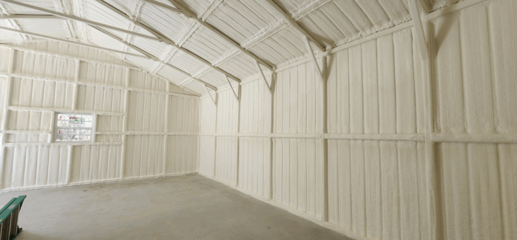 26x30 Metal Storage Building in Covington, TX.